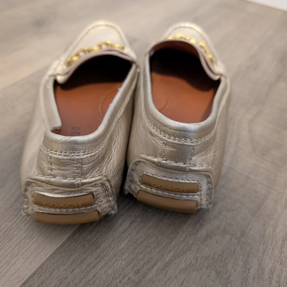 Coach/Champagne Loafer Sz 9.5 - Picture 4 of 8